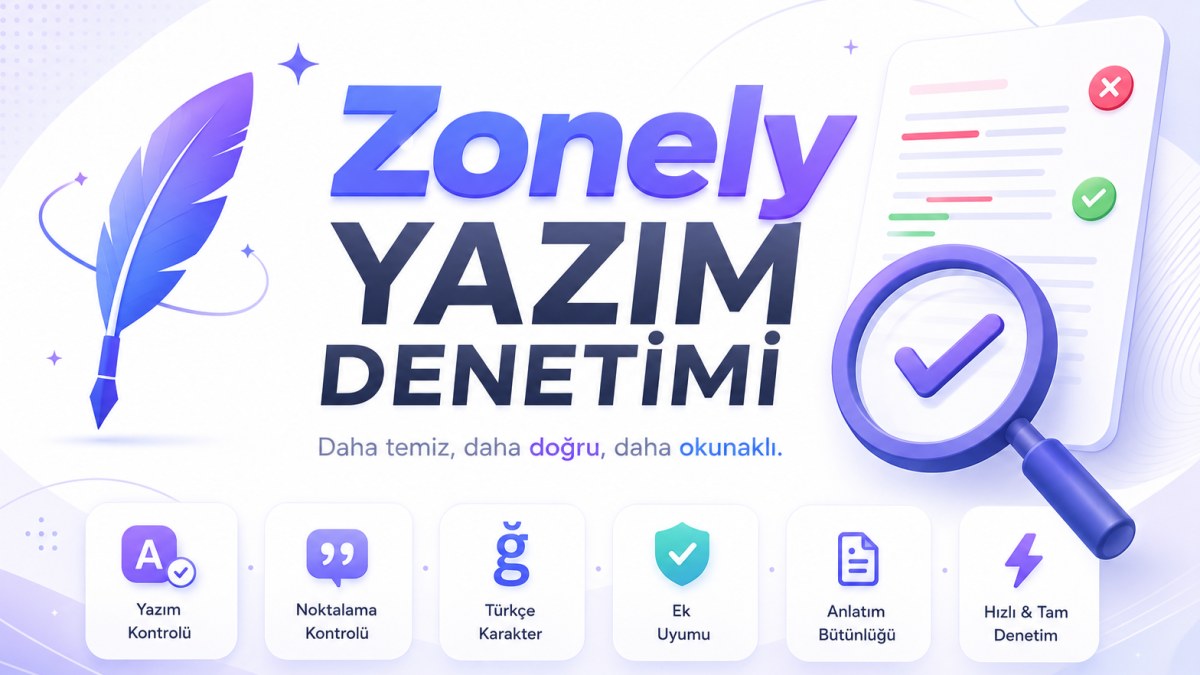✍️ Write Turkish Correctly with Zonely Spell Checker!