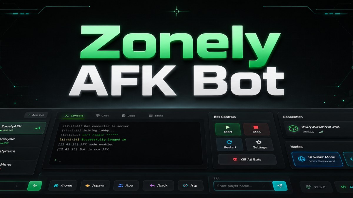 Zonely AFK Bot Service